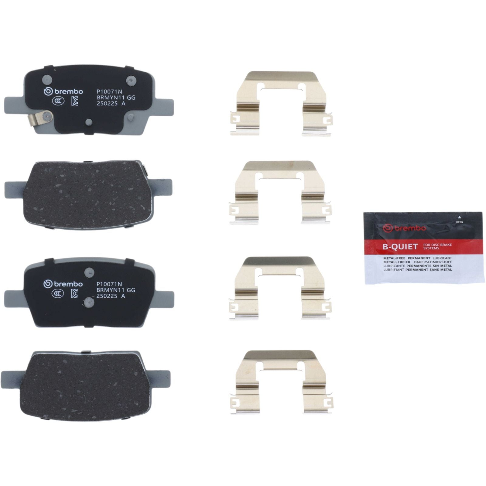 PRIME Ceramic Rear Disc Brake Pad Set - P10071N_06