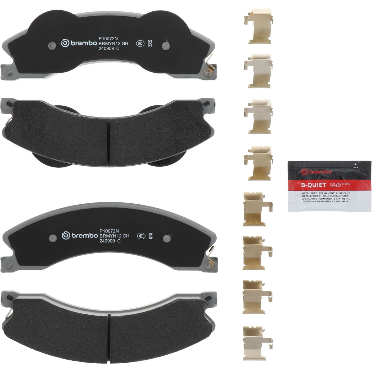 PRIME Ceramic Rear Disc Brake Pad Set - P10072N_26