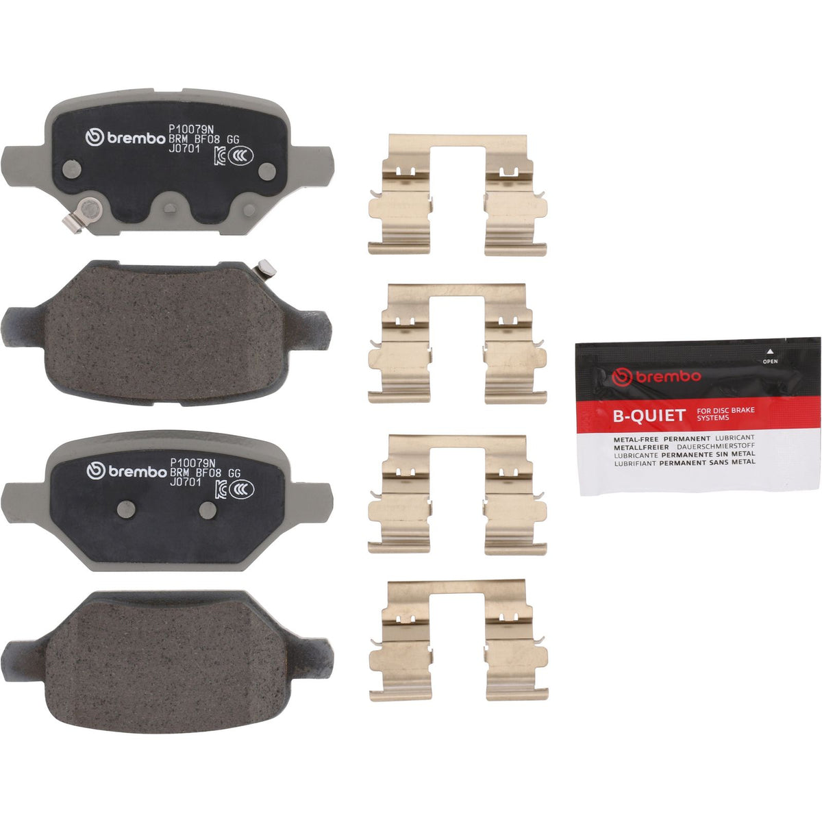 PRIME Ceramic Rear Disc Brake Pad Set - P10079N_01