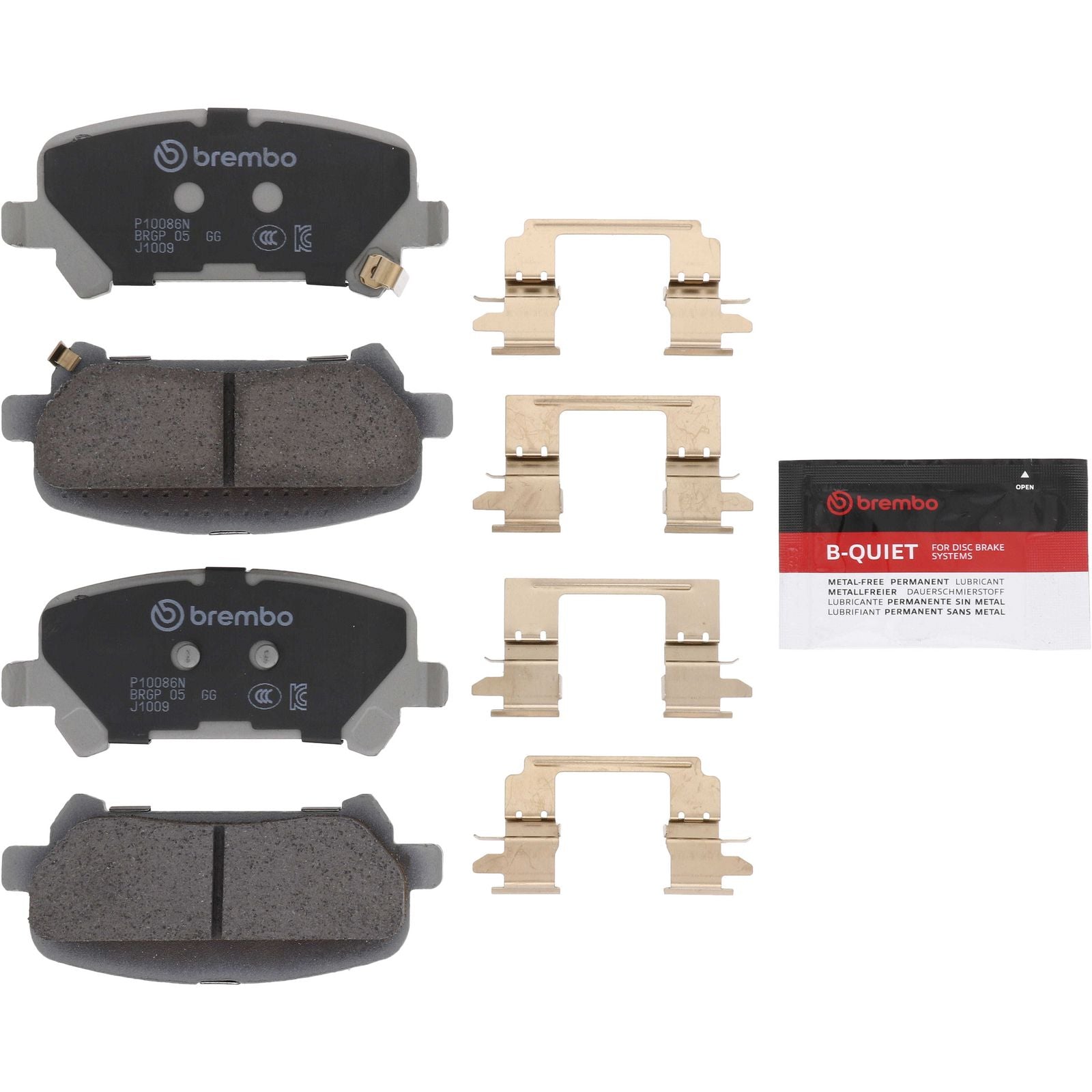 PRIME Ceramic Rear Disc Brake Pad Set - P10086N_01
