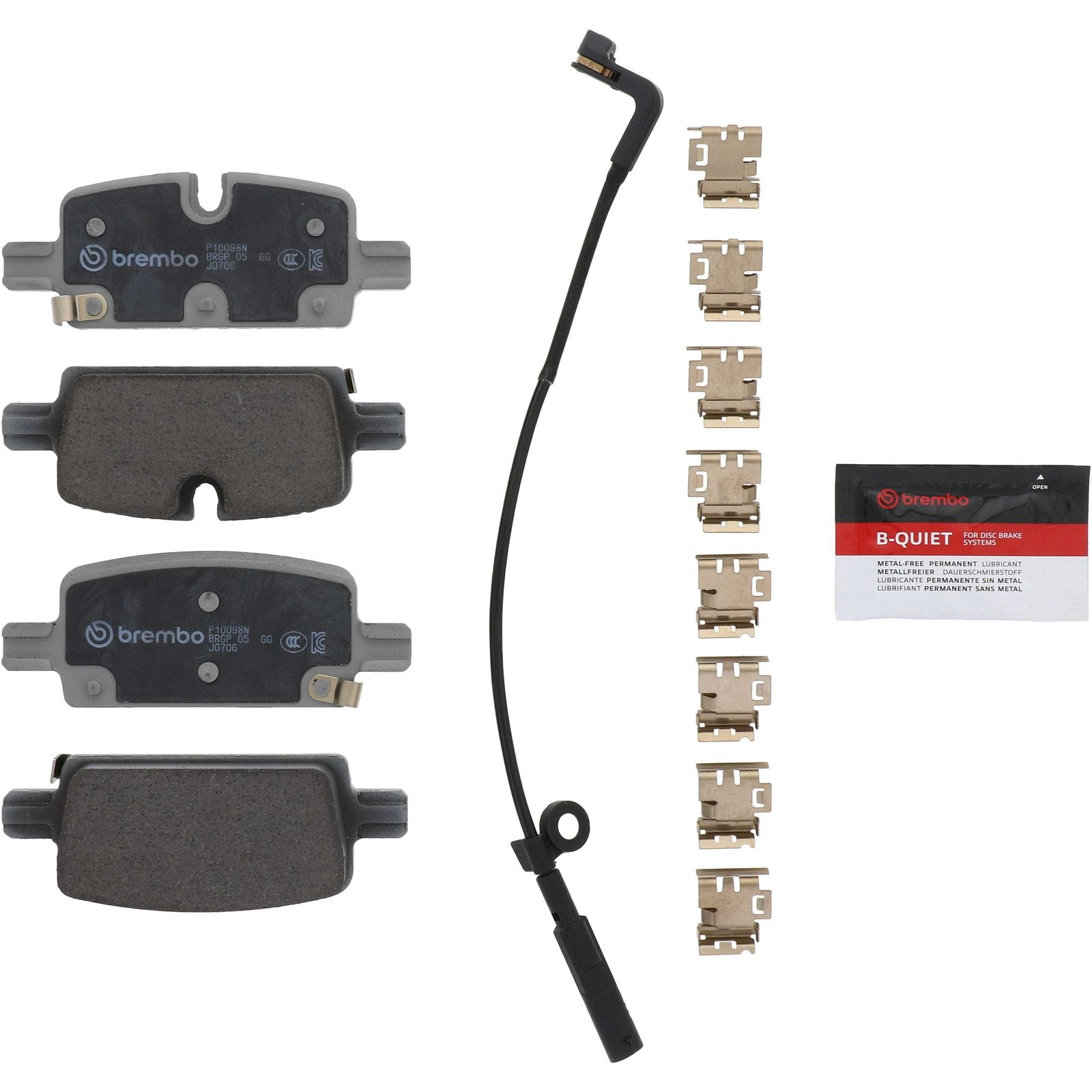 プロタンディム PRIME Ceramic Rear Disc Brake Pad Set P10098N | Brembostore