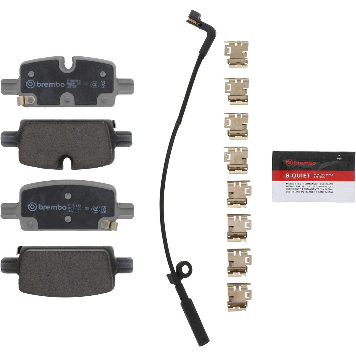 PRIME Ceramic Rear Disc Brake Pad Set - P10098N_01
