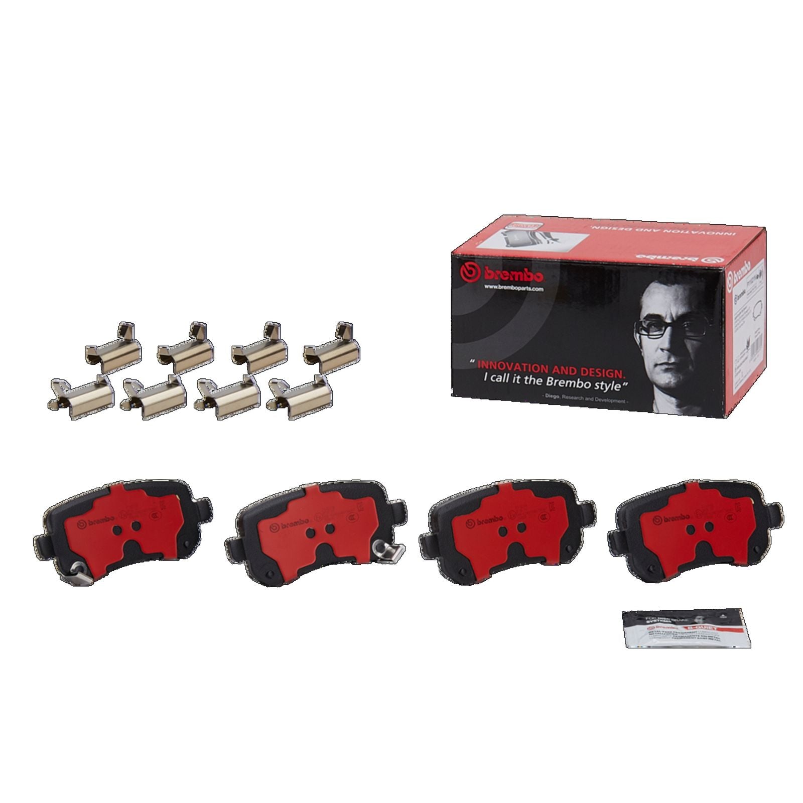PRIME Ceramic Rear Disc Brake Pad Set - P11021N_01