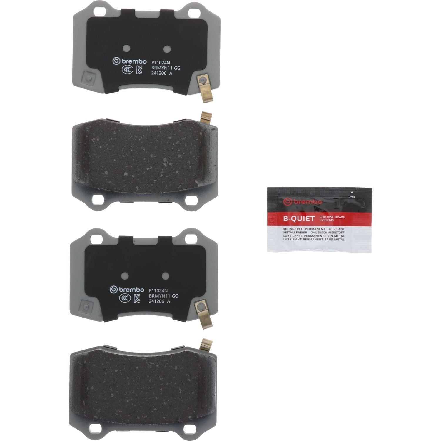 PRIME Ceramic Rear Disc Brake Pad Set - P11024N_01