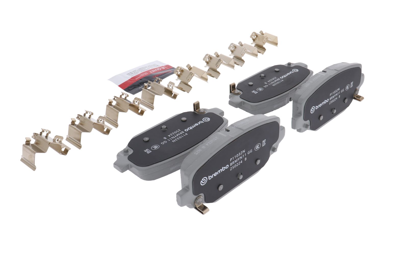 PRIME Ceramic Rear Disc Brake Pad Set - P11032N_12
