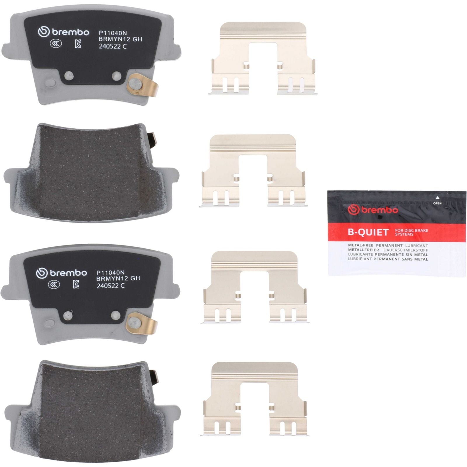 PRIME Ceramic Rear Disc Brake Pad Set - P11040N_26