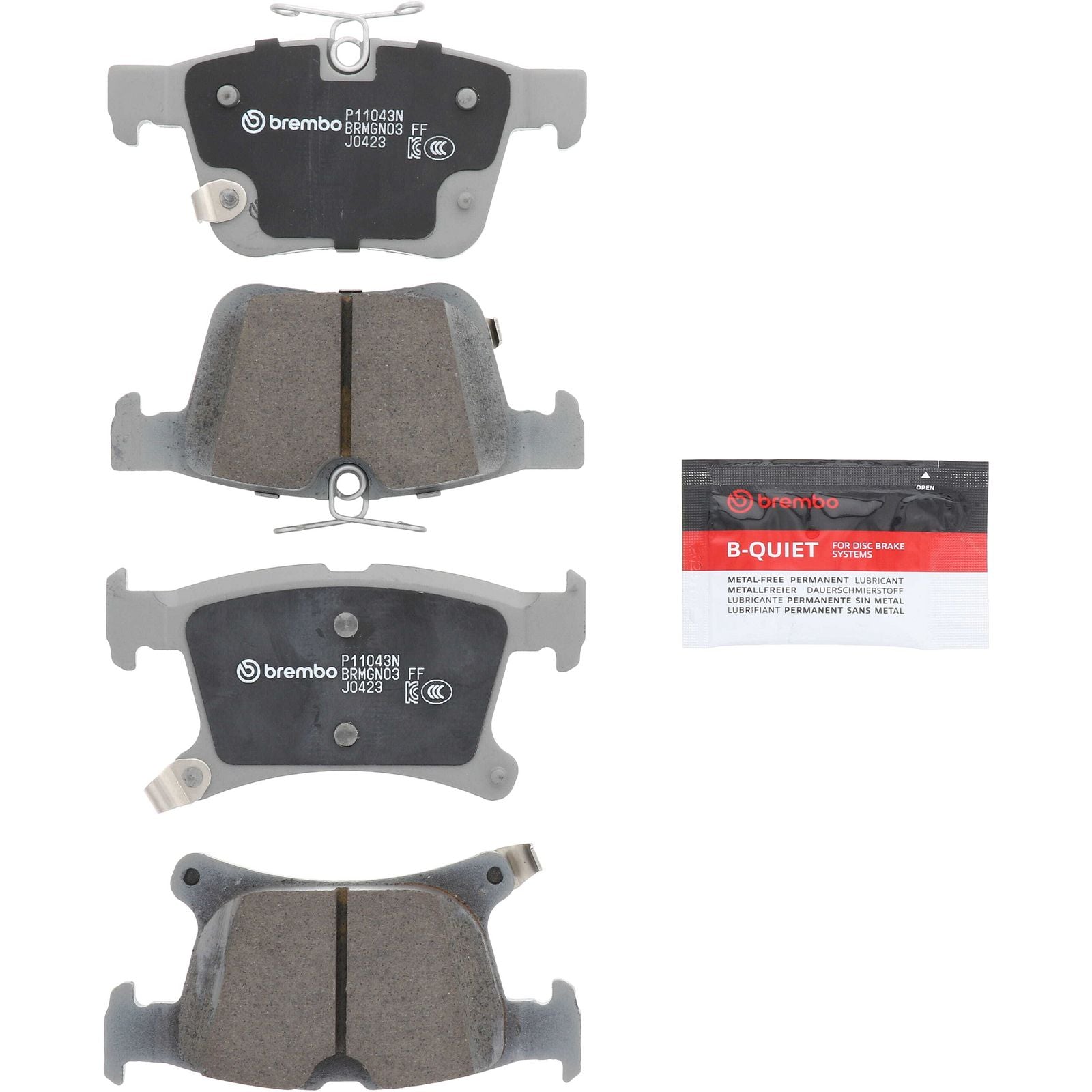 PRIME Ceramic Rear Disc Brake Pad Set - P11043N_02