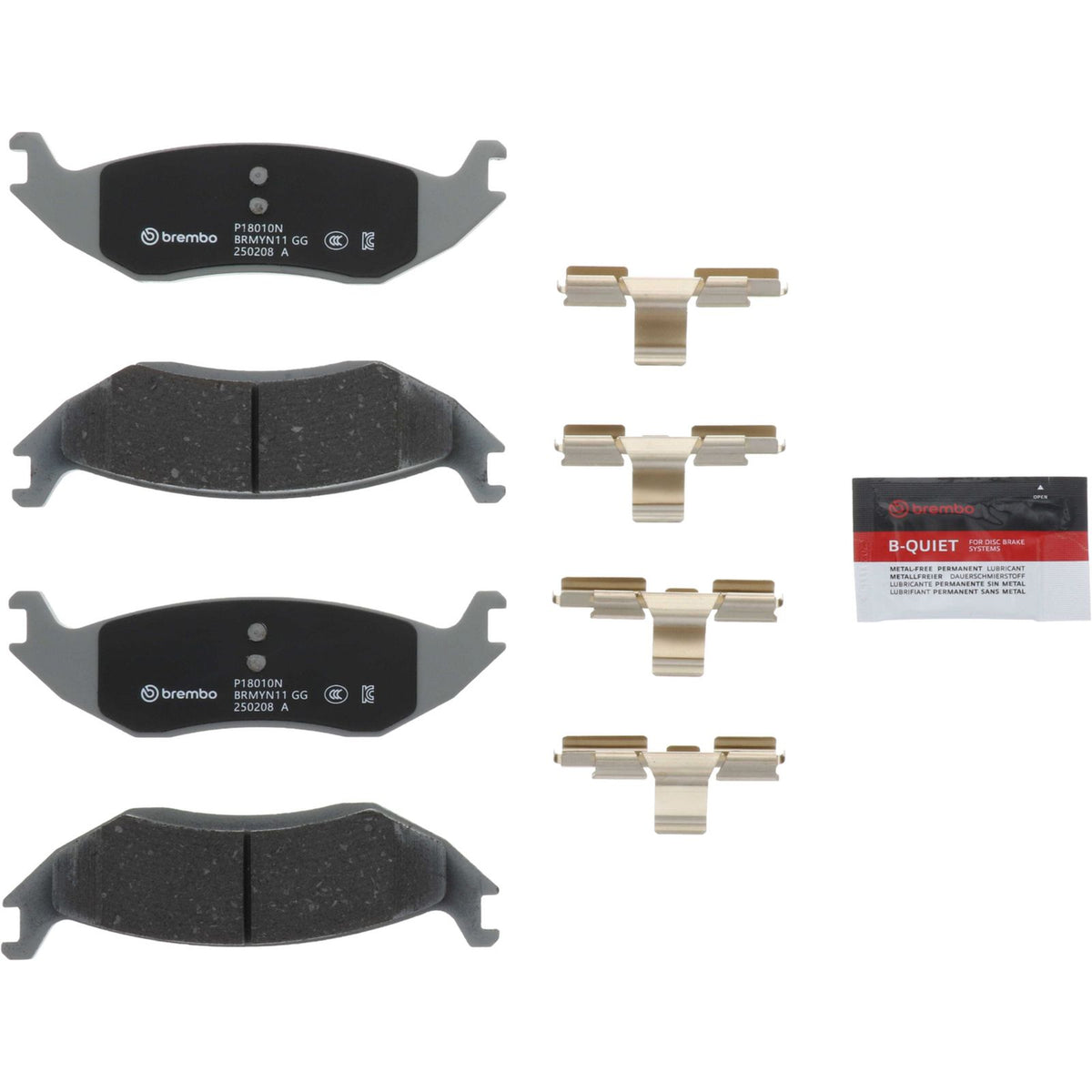 PRIME Ceramic Rear Disc Brake Pad Set - P18010N_01