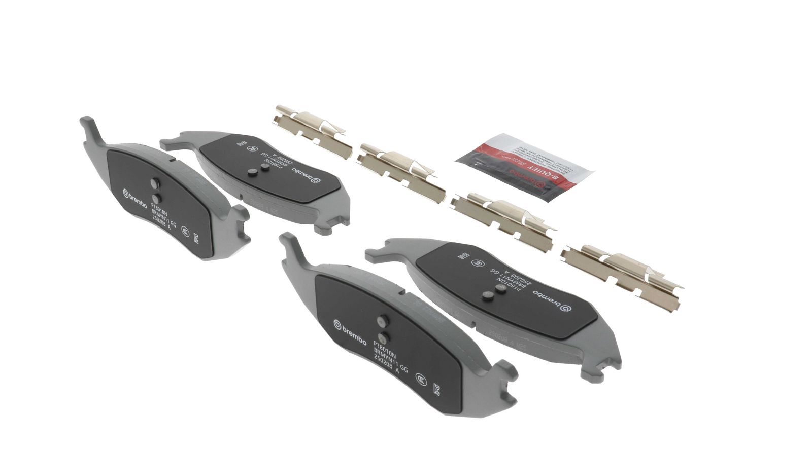 PRIME Ceramic Rear Disc Brake Pad Set - P18010N_18