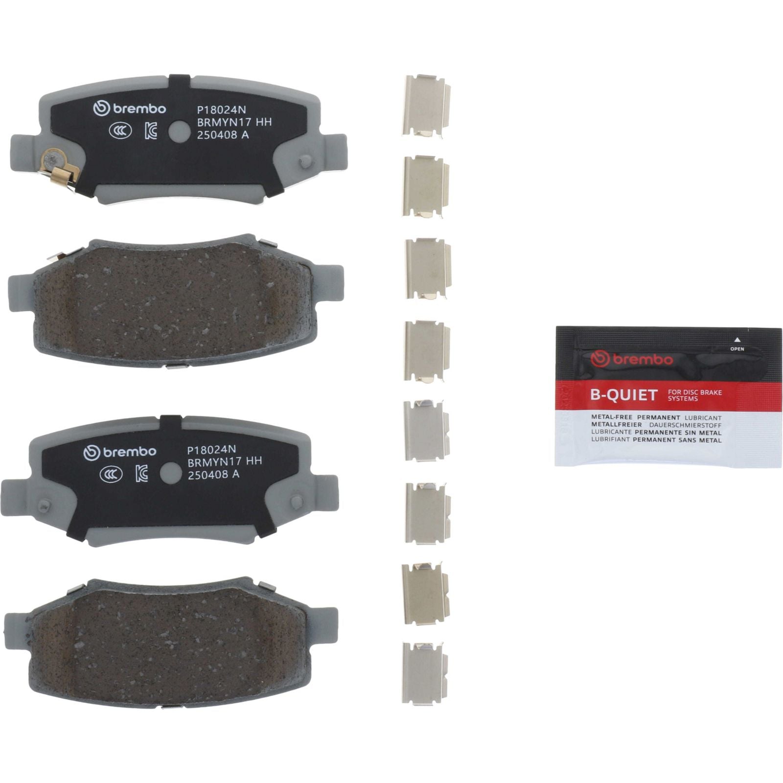 PRIME Ceramic Rear Disc Brake Pad Set - P18024N_01