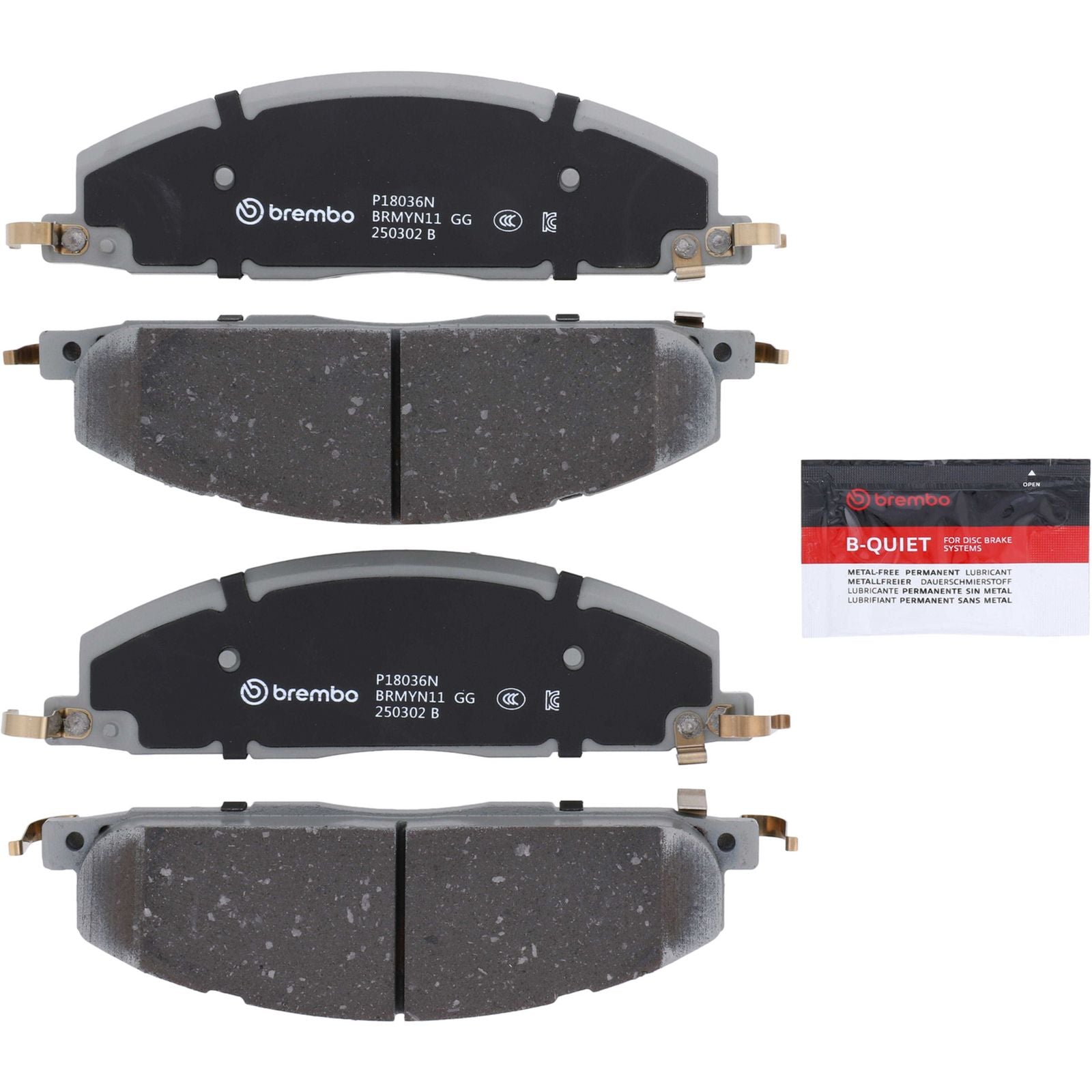 PRIME Ceramic Rear Disc Brake Pad Set - P18036N_26