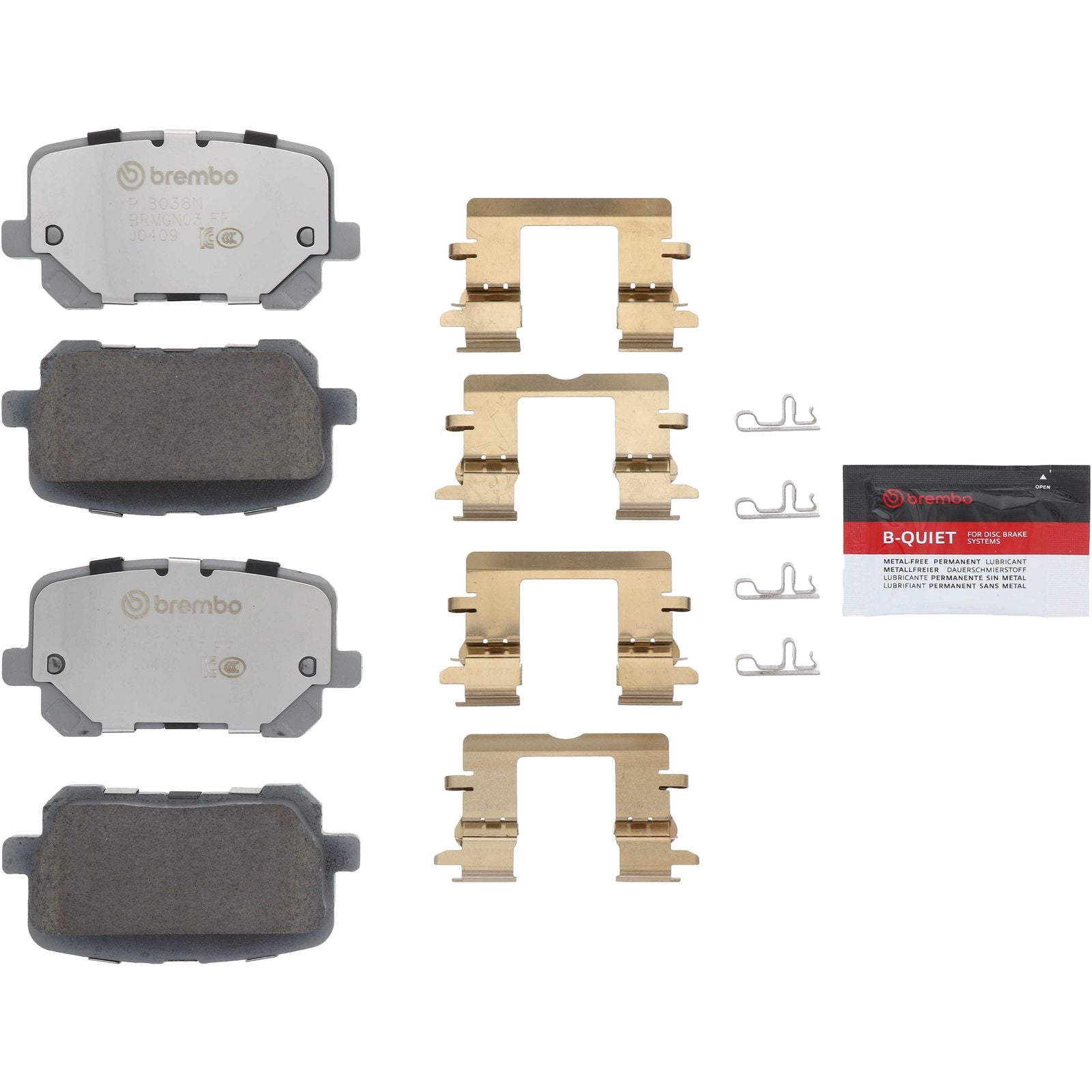 PRIME Ceramic Rear Disc Brake Pad Set - P18038N_26