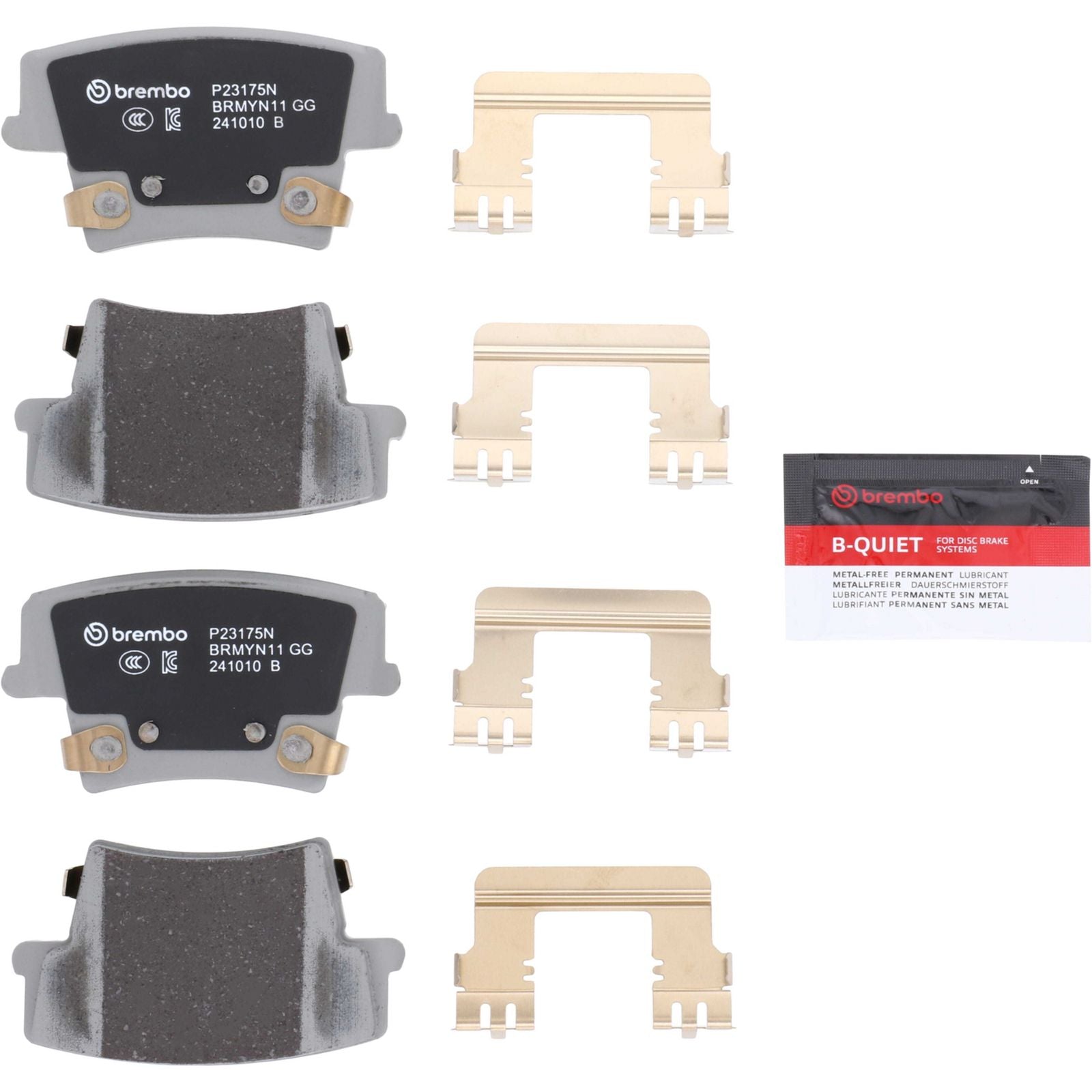 PRIME Ceramic Rear Disc Brake Pad Set - P23175N_01