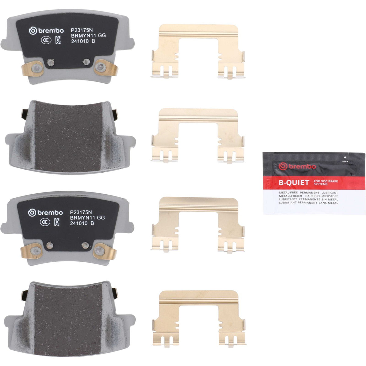 PRIME Ceramic Rear Disc Brake Pad Set - P23175N_01