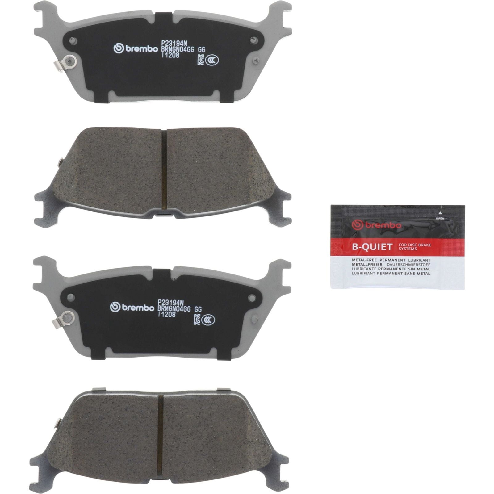 PRIME Ceramic Rear Disc Brake Pad Set - P23194N_26