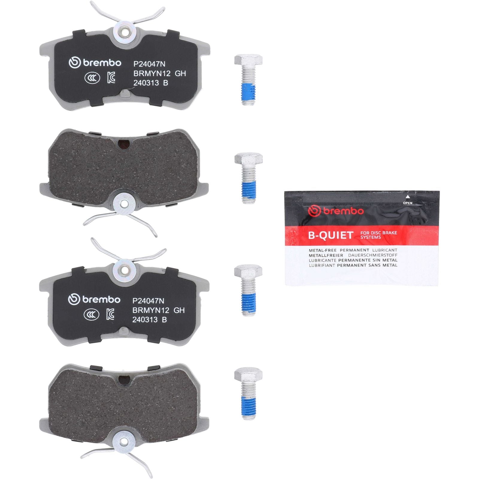 PRIME Ceramic Rear Disc Brake Pad Set - P24047N_26