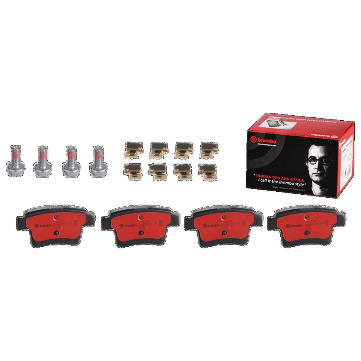 PRIME Ceramic Rear Disc Brake Pad Set - P24063N_01