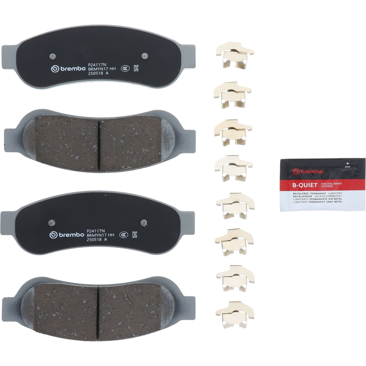 PRIME Ceramic Rear Disc Brake Pad Set - P24117N_02