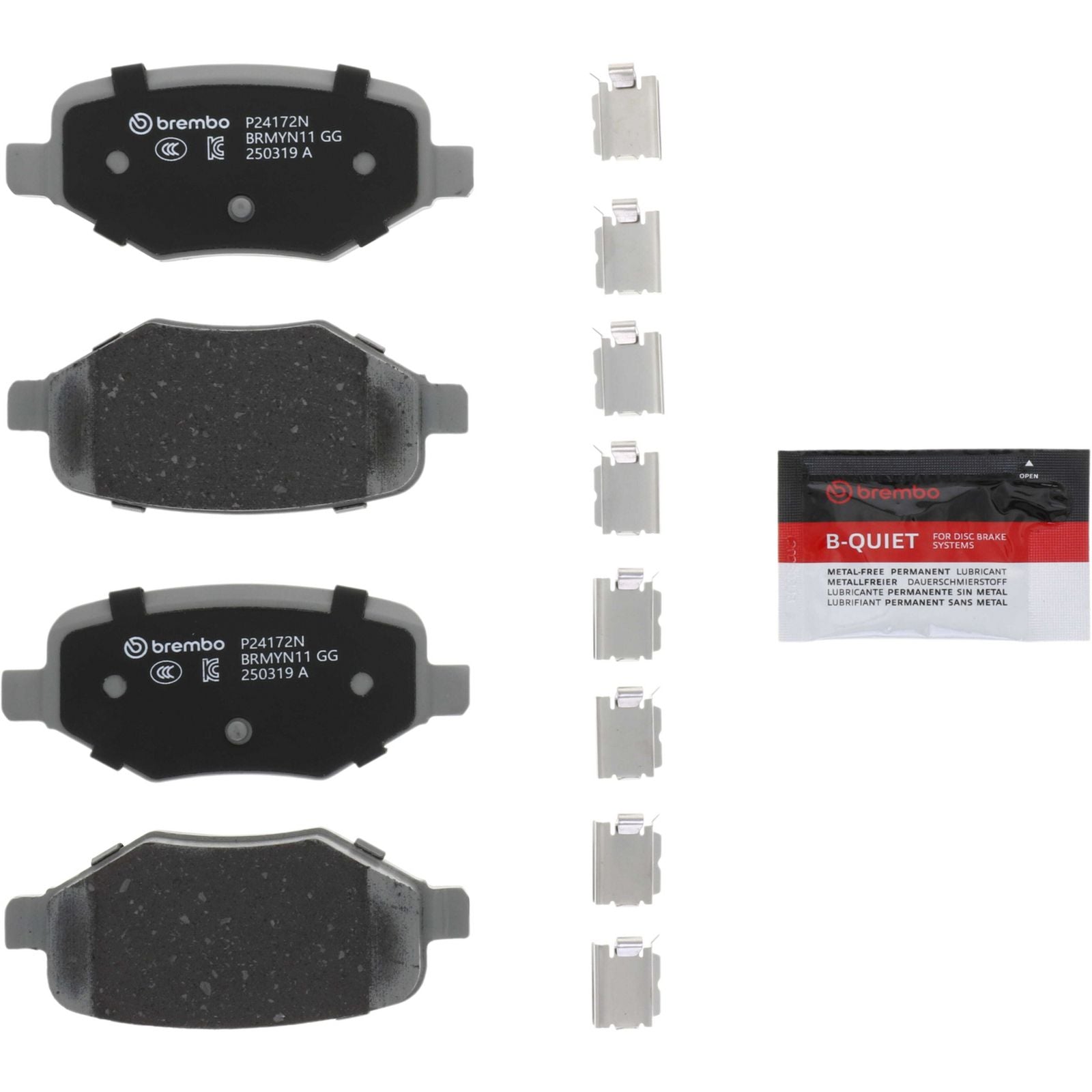 PRIME Ceramic Rear Disc Brake Pad Set - P24172N_01
