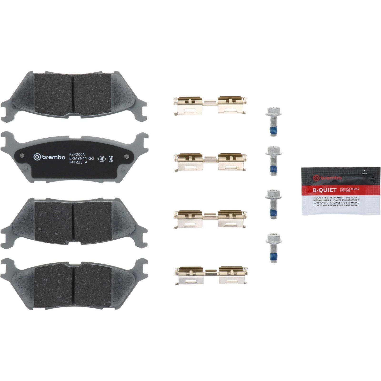 PRIME Ceramic Rear Disc Brake Pad Set - P24200N_01