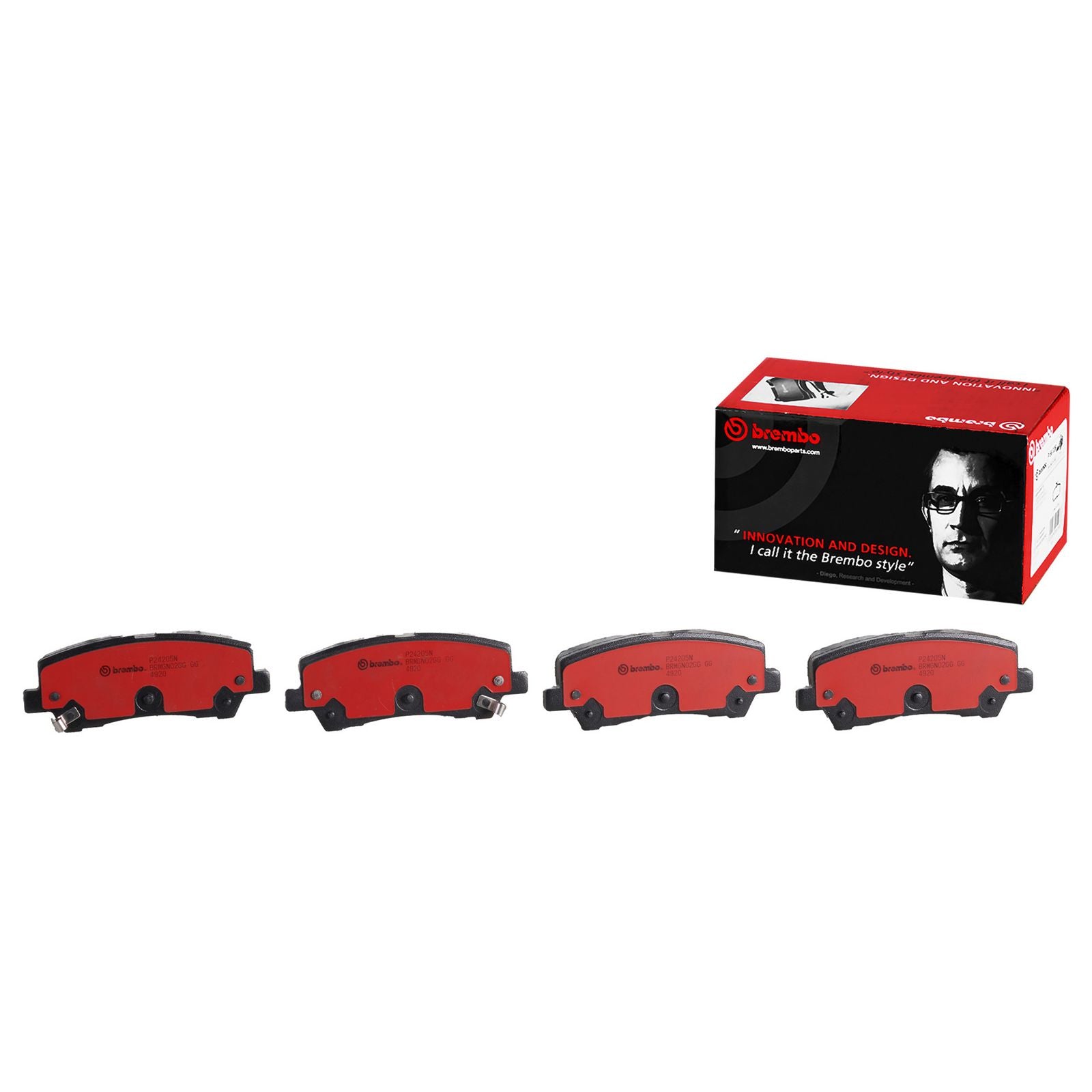 PRIME Ceramic Rear Disc Brake Pad Set - P24205N_01