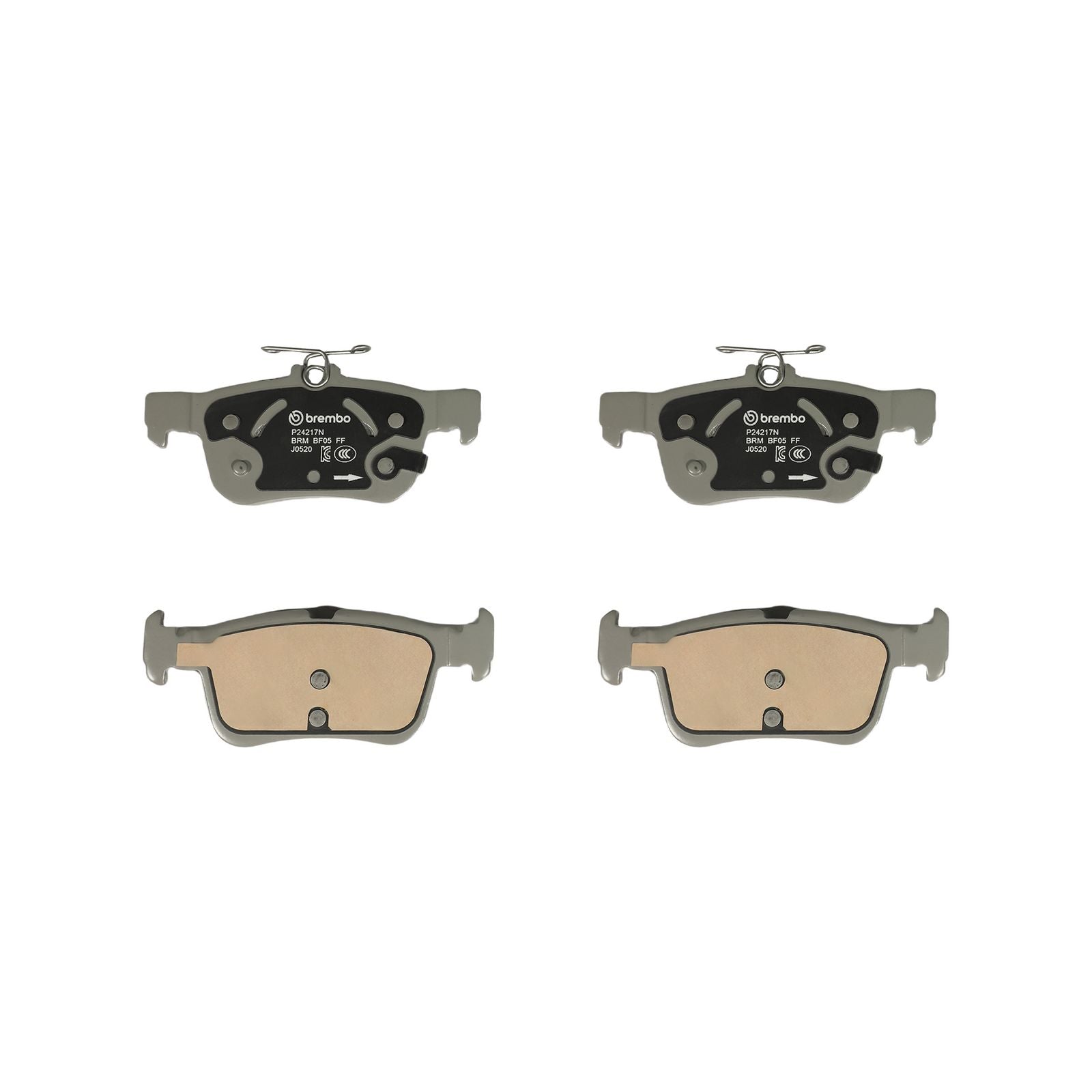 PRIME Ceramic Rear Disc Brake Pad Set - P24217N_01