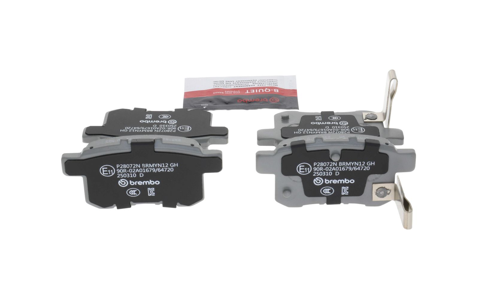PRIME Ceramic Rear Disc Brake Pad Set - P28072N_19