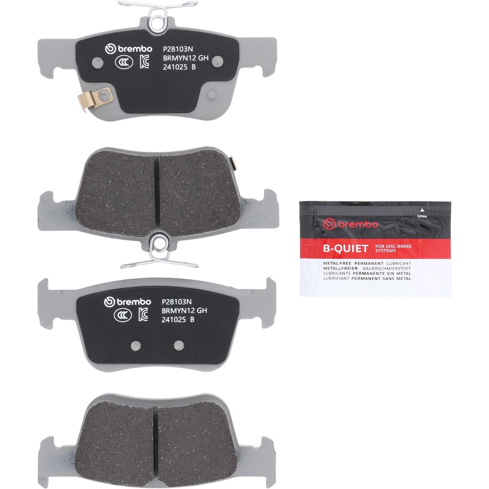 PRIME Ceramic Rear Disc Brake Pad Set - P28103N_02