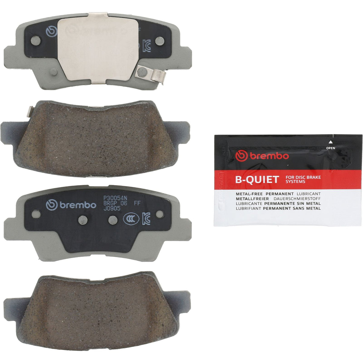 PRIME Ceramic Rear Disc Brake Pad Set - P30054N_06