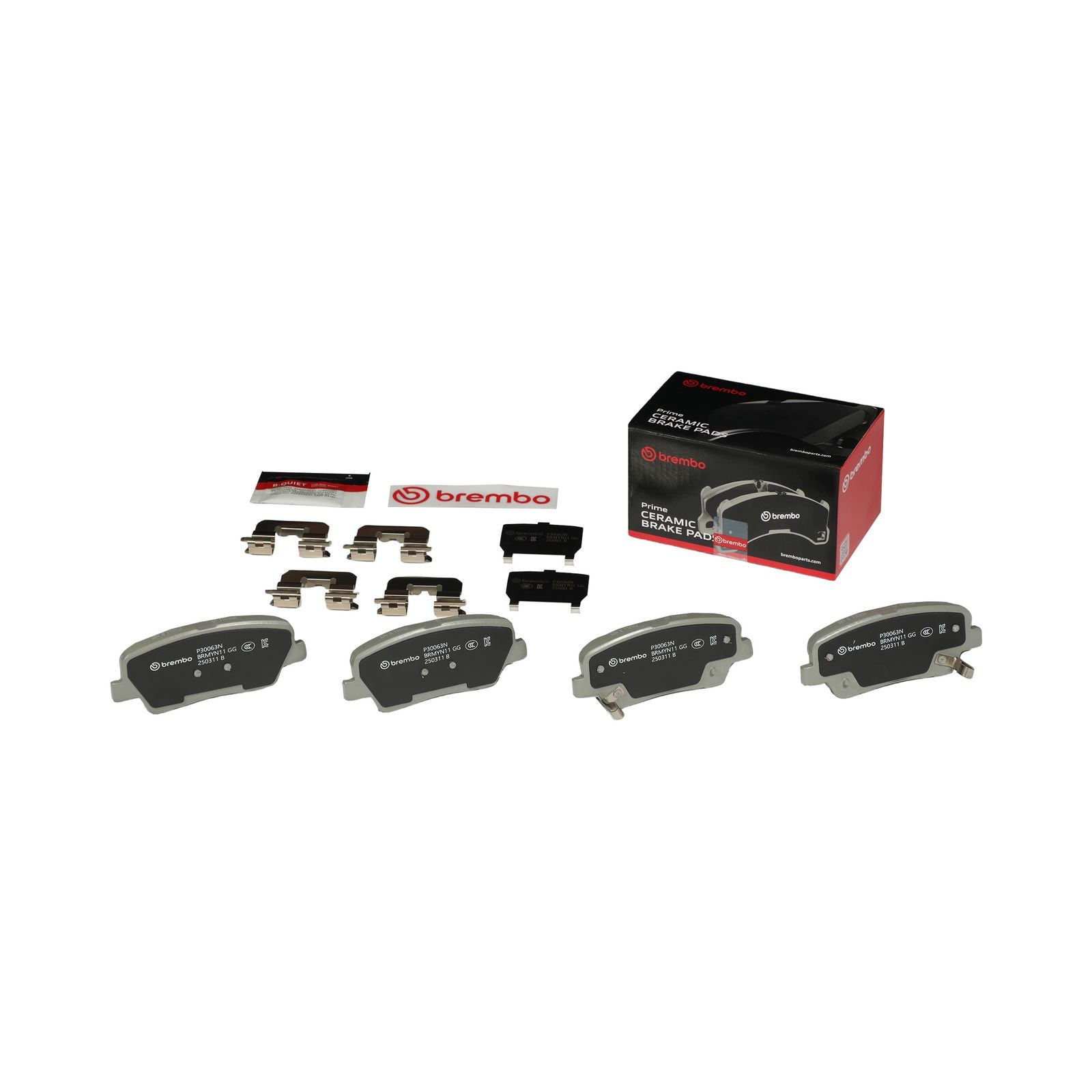 PRIME Ceramic Rear Disc Brake Pad Set - P30063N_02