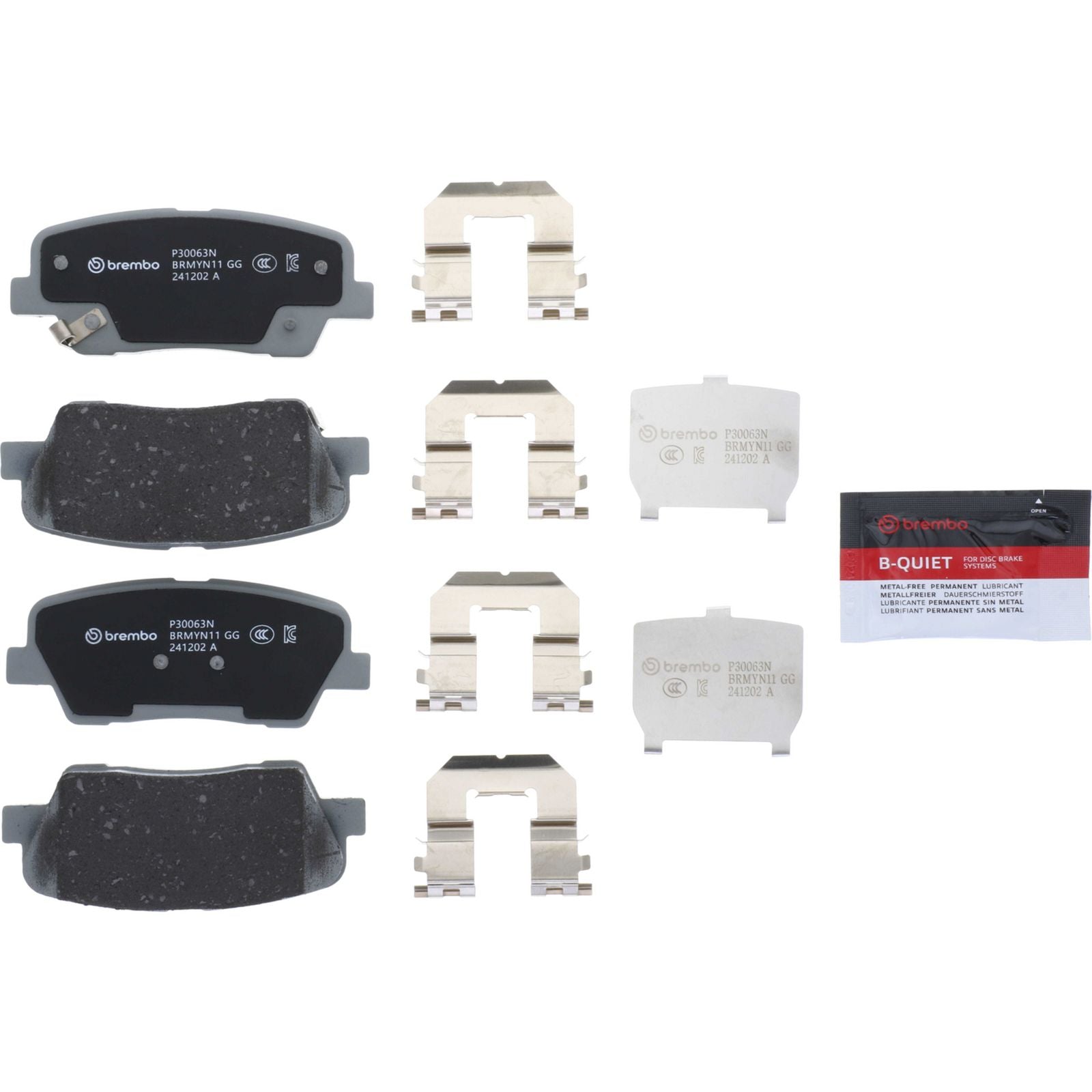 PRIME Ceramic Rear Disc Brake Pad Set - P30063N_30