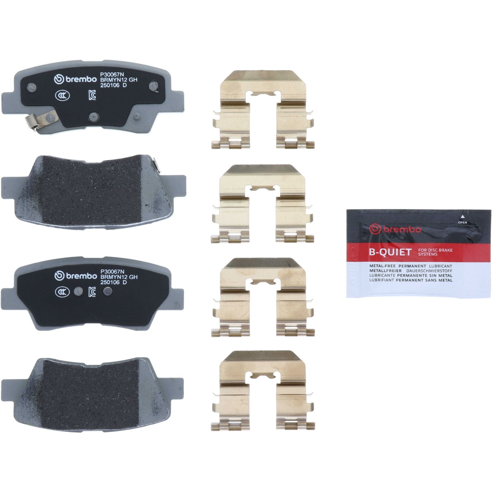 PRIME Ceramic Rear Disc Brake Pad Set - P30067N_05