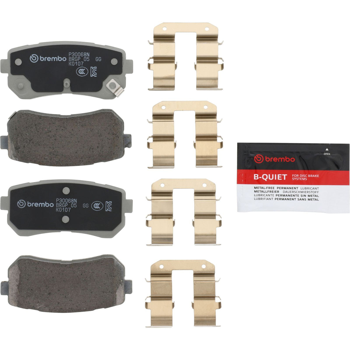 PRIME Ceramic Rear Disc Brake Pad Set - P30068N_02