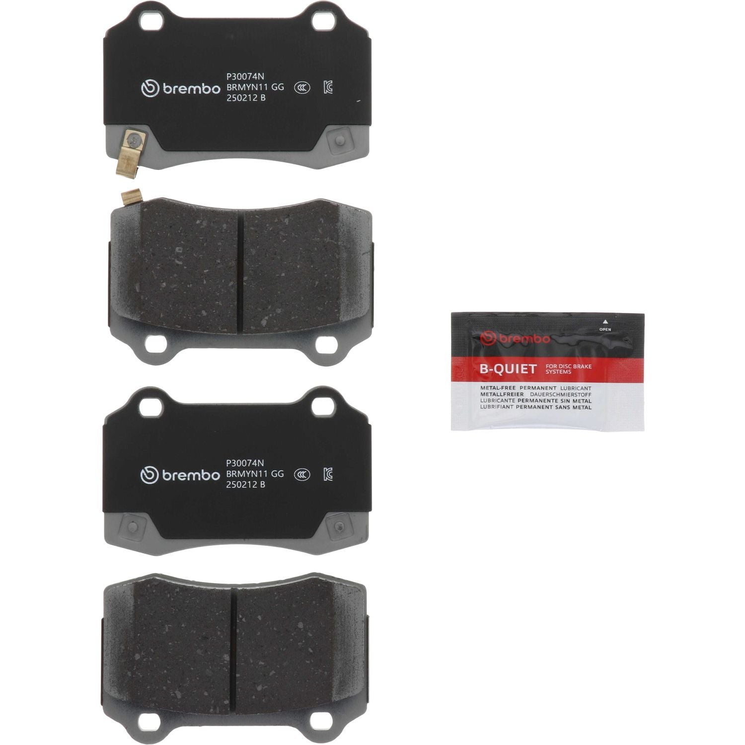 PRIME Ceramic Rear Disc Brake Pad Set - P30074N_01