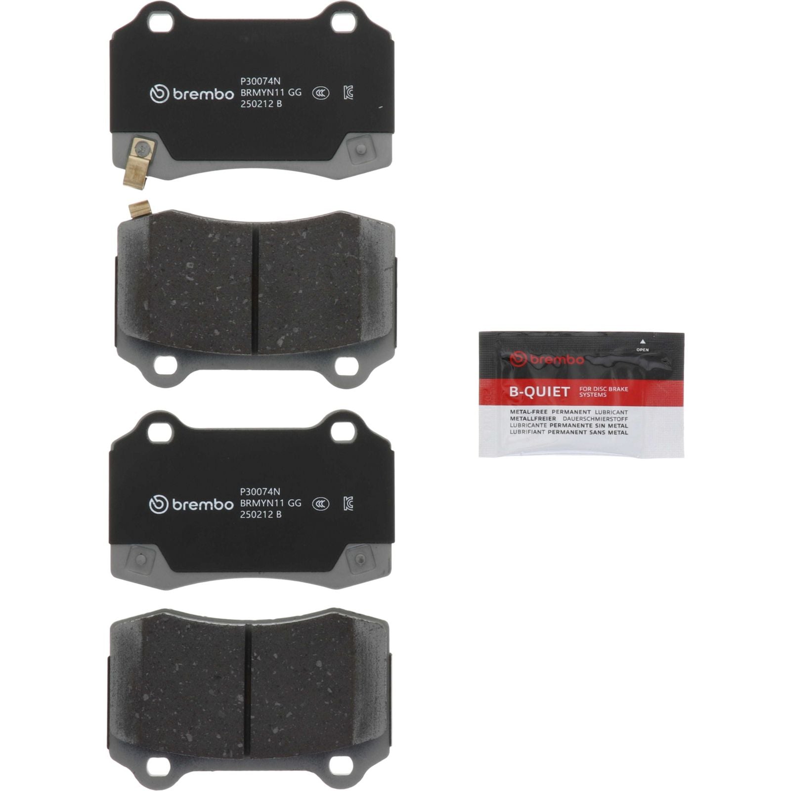 PRIME Ceramic Rear Disc Brake Pad Set - P30074N_01