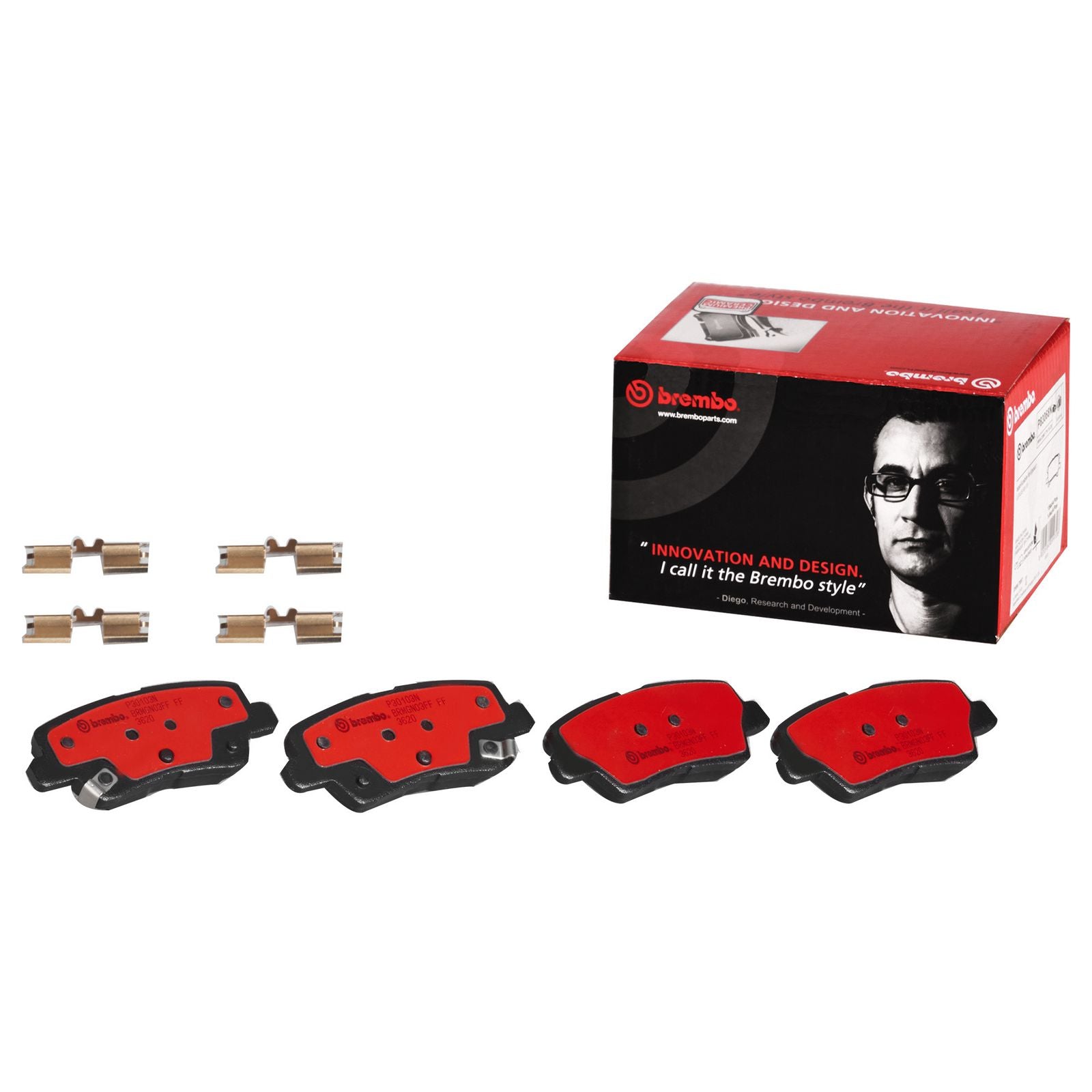 PRIME Ceramic Rear Disc Brake Pad Set - P30103N_01