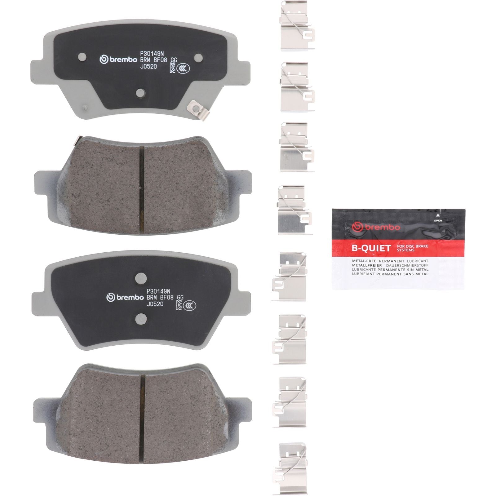 PRIME Ceramic Rear Disc Brake Pad Set - P30149N_02