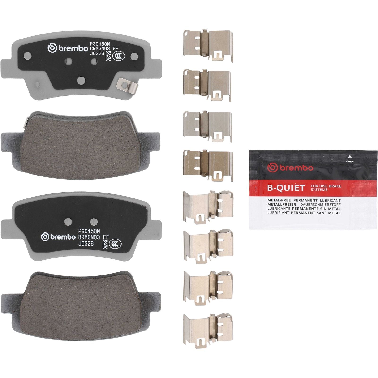 PRIME Ceramic Rear Disc Brake Pad Set - P30150N_01
