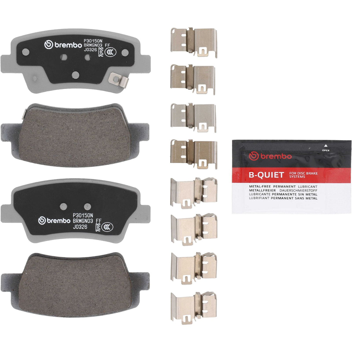 PRIME Ceramic Rear Disc Brake Pad Set - P30150N_01