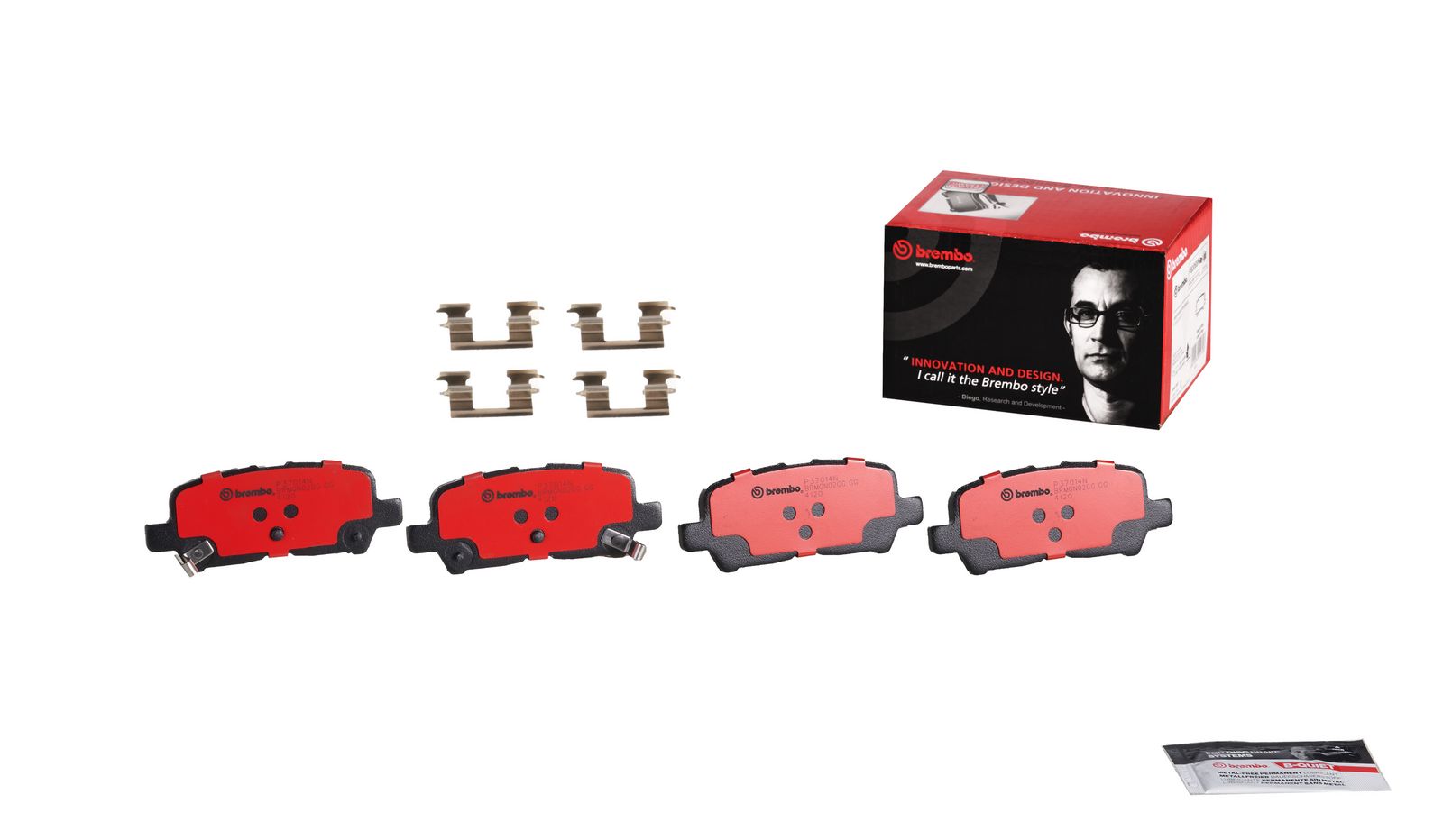 PRIME Ceramic Rear Disc Brake Pad Set - P37014N_01
