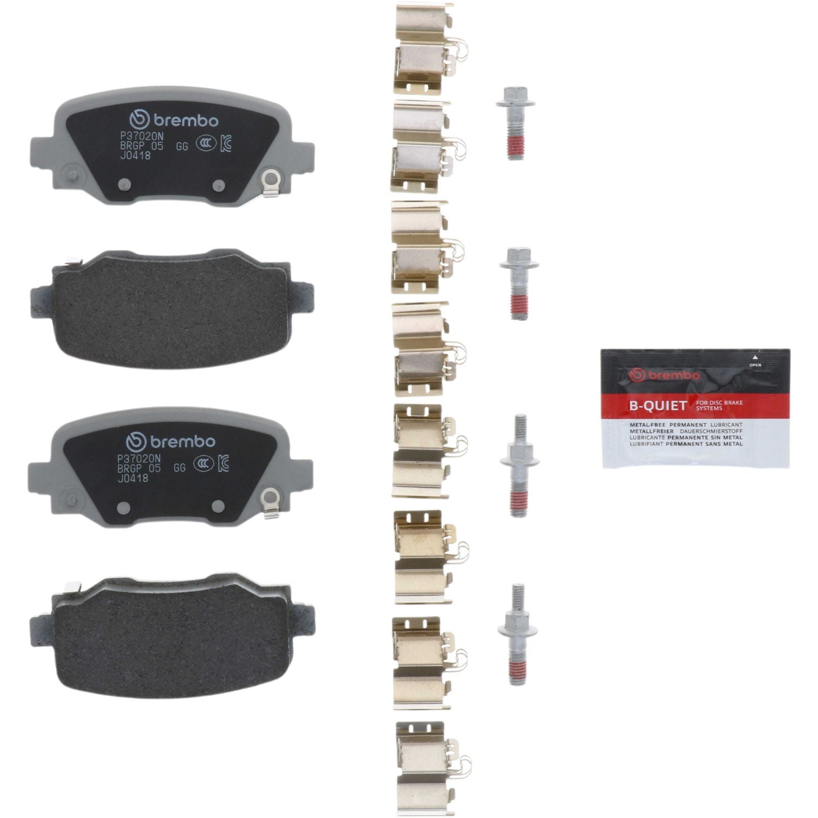 PRIME Ceramic Rear Disc Brake Pad Set - P37020N_01
