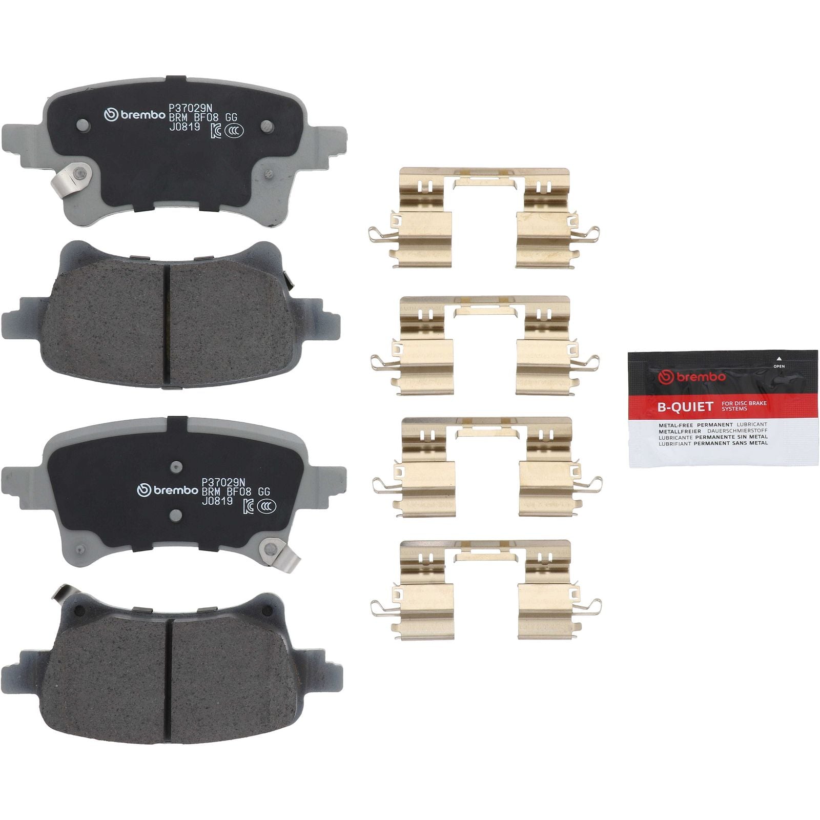PRIME Ceramic Rear Disc Brake Pad Set - P37029N_01