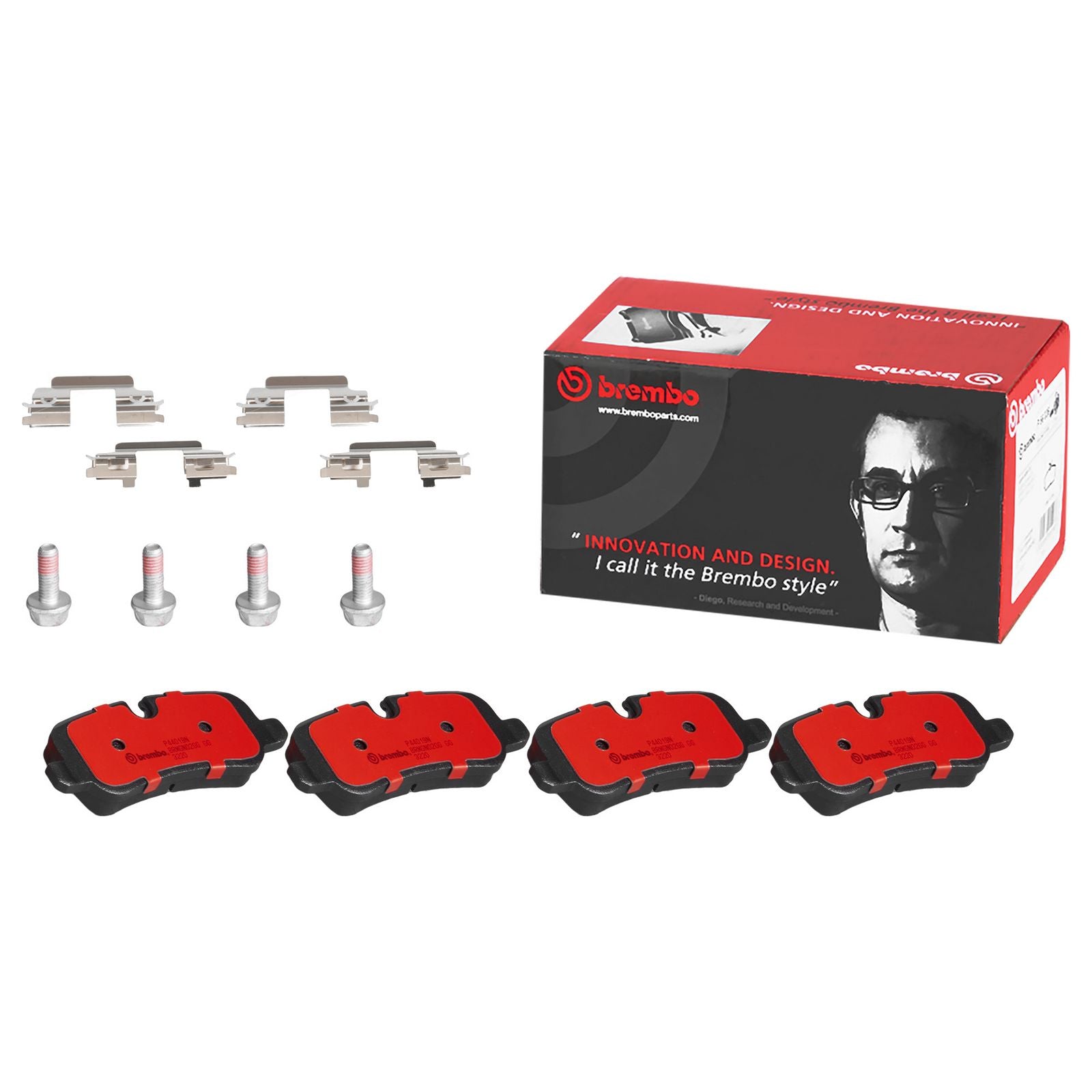 PRIME Ceramic Rear Disc Brake Pad Set - P44019N_01