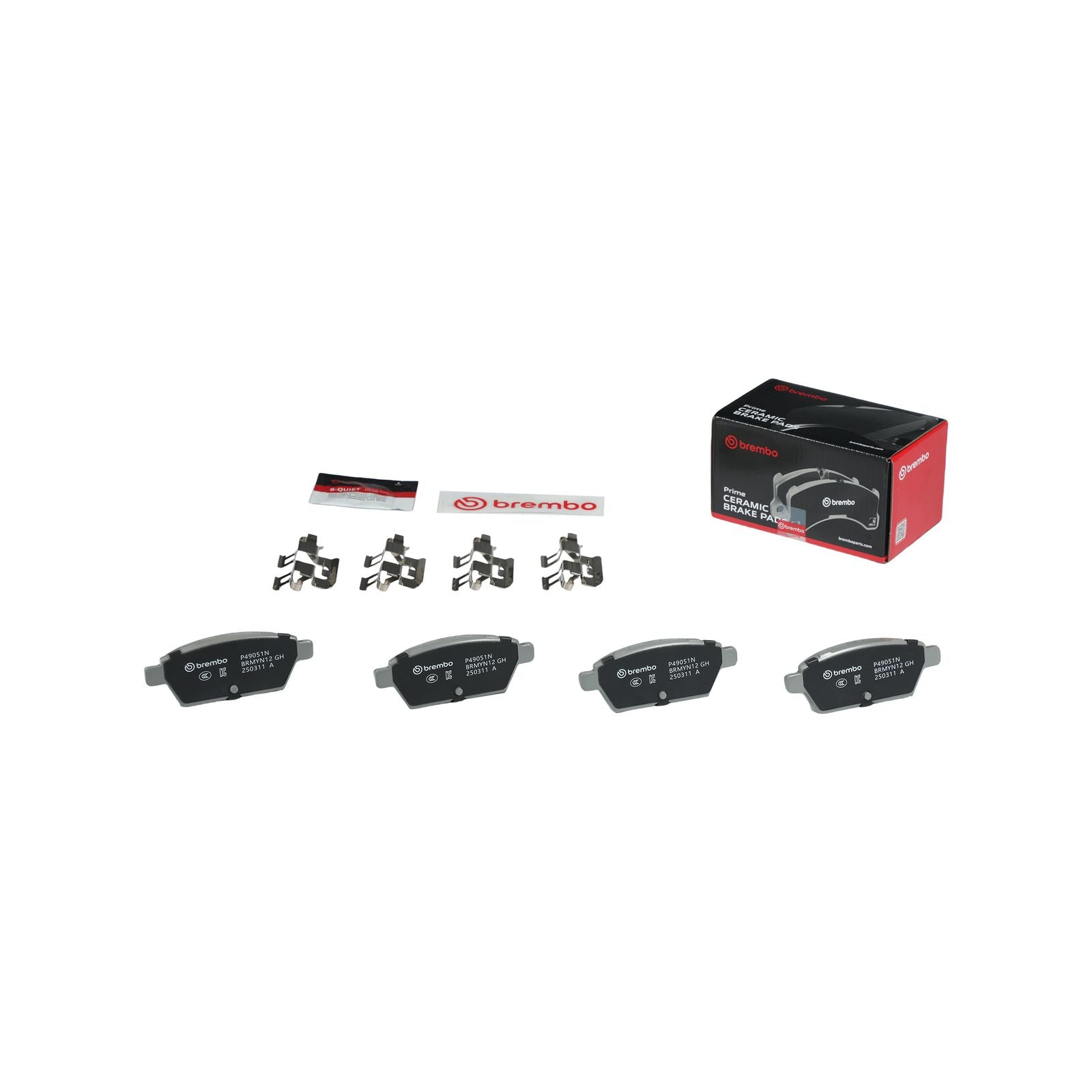 PRIME Ceramic Rear Disc Brake Pad Set - P49051N_04