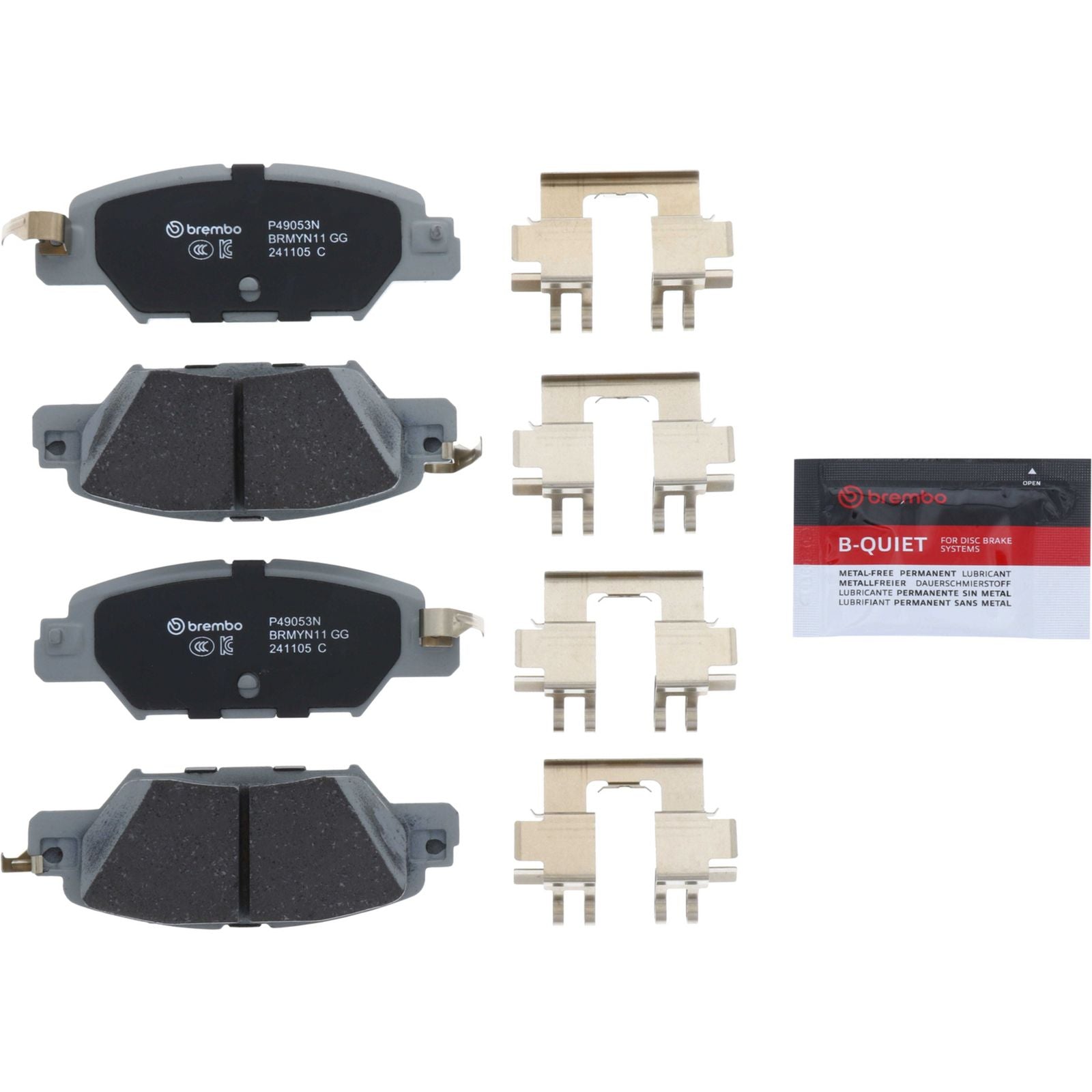 PRIME Ceramic Rear Disc Brake Pad Set - P49053N_06