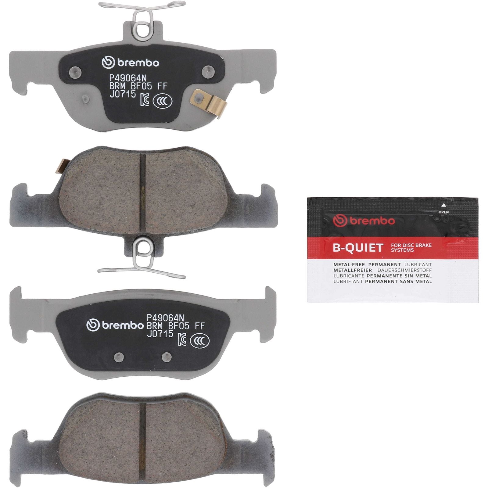 PRIME Ceramic Rear Disc Brake Pad Set - P49064N_02