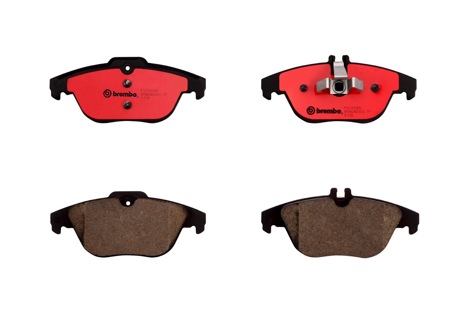 PRIME Ceramic Rear Disc Brake Pad Set - P50068N_01