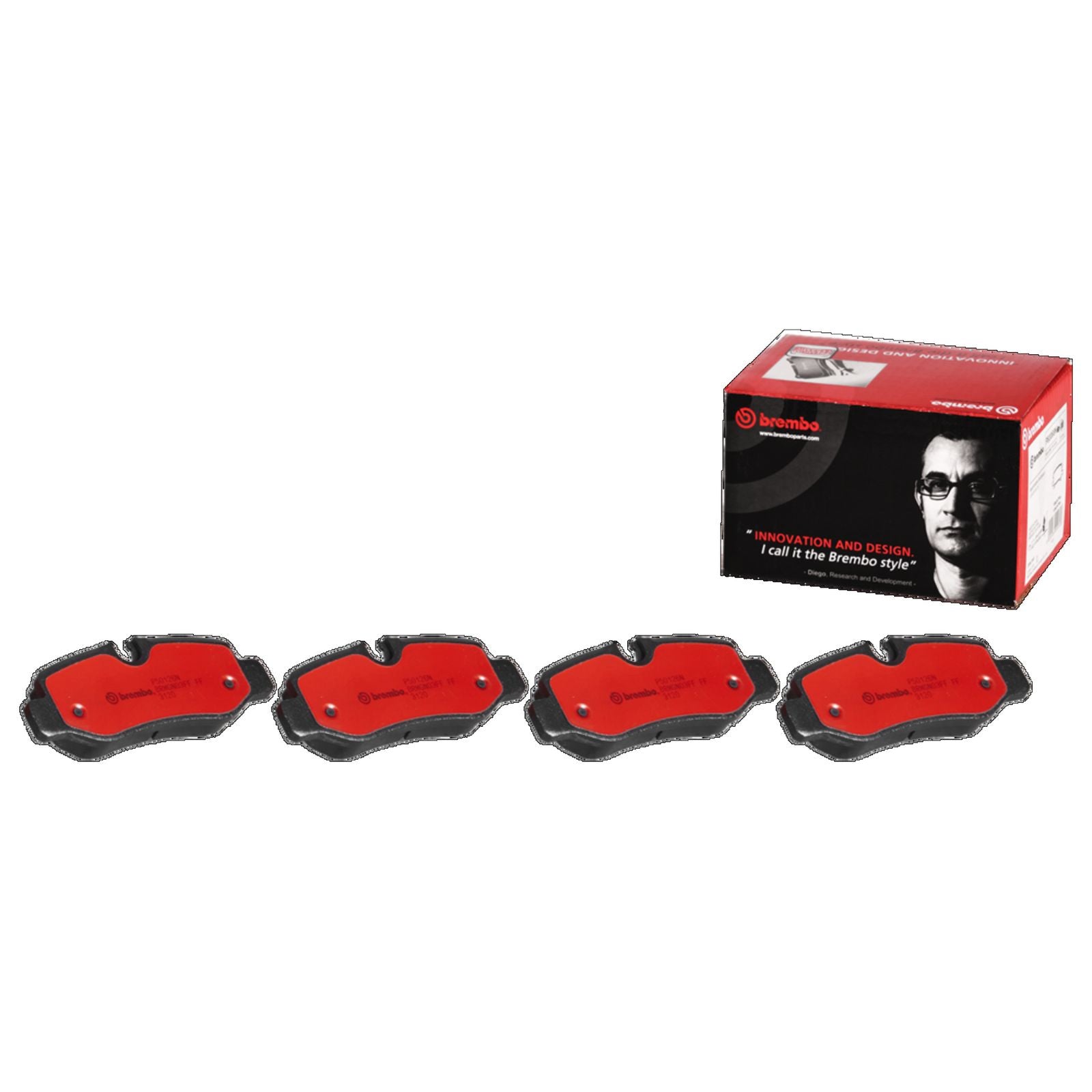 PRIME Ceramic Rear Disc Brake Pad Set - P50126N_05