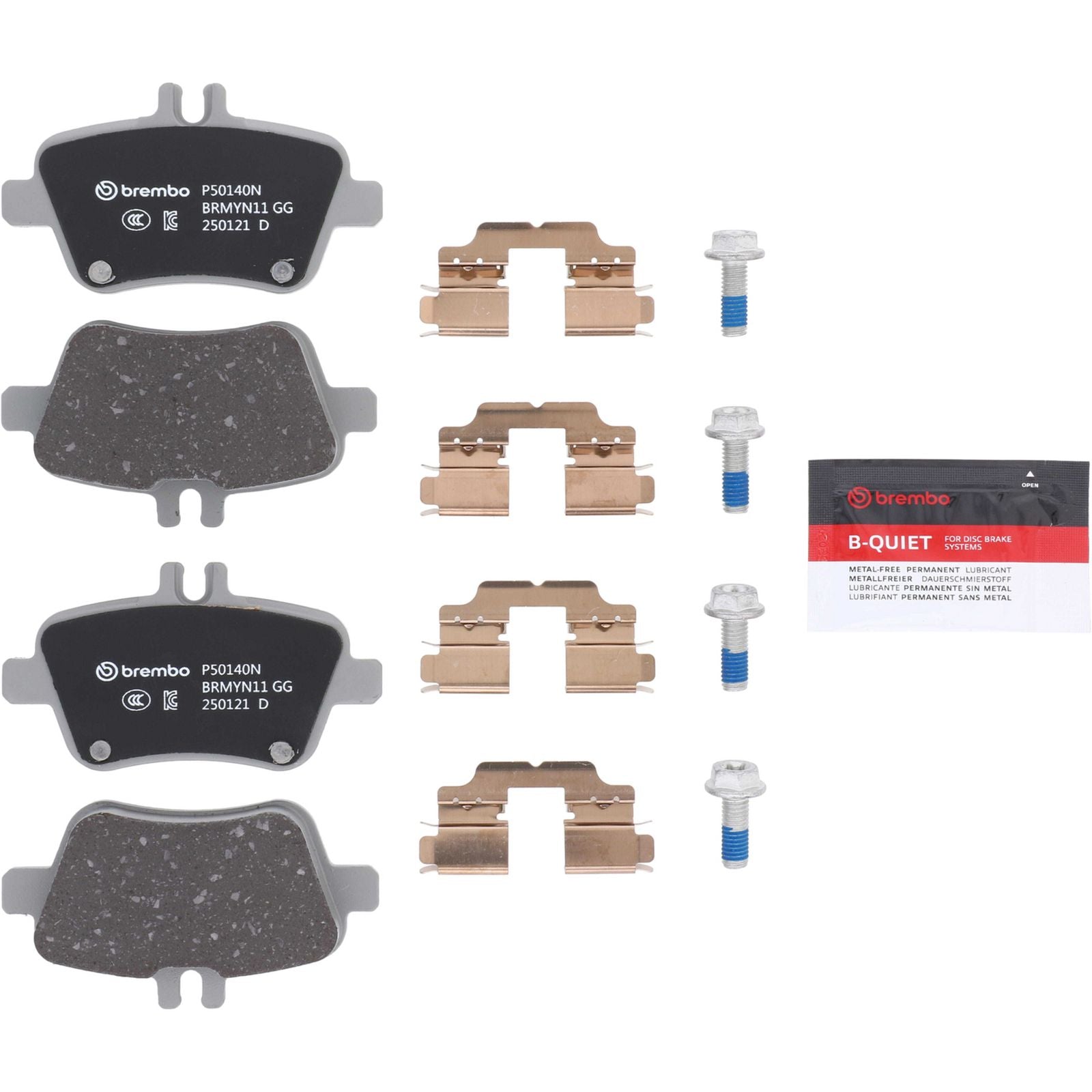 PRIME Ceramic Rear Disc Brake Pad Set - P50140N_05