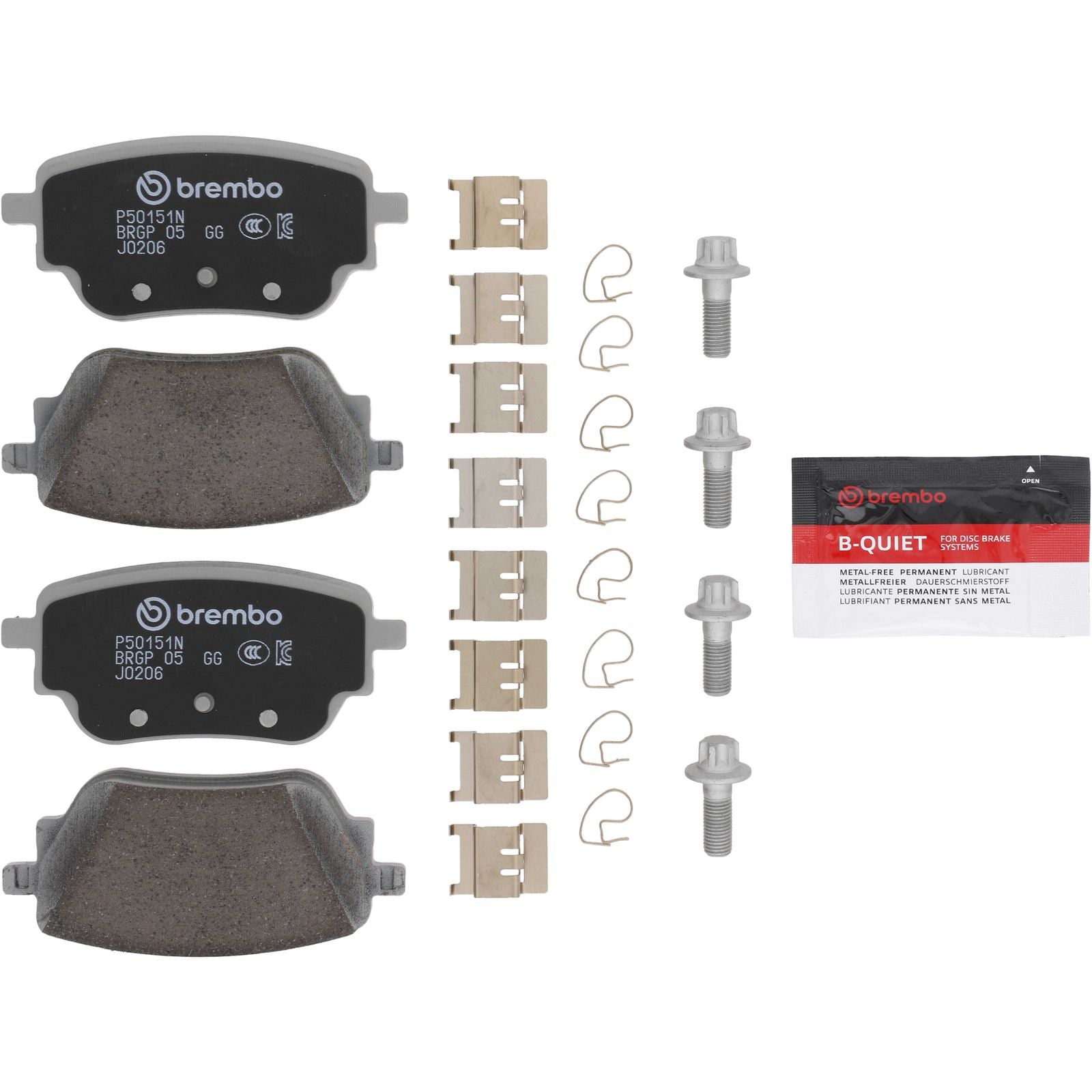 PRIME Ceramic Rear Disc Brake Pad Set - P50151N_02